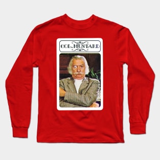 Col Mustard - Clue Murder Suspect Card! Long Sleeve T-Shirt